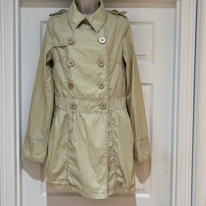 EUC Free People Double Breasted Light Parka Jacket Size 12